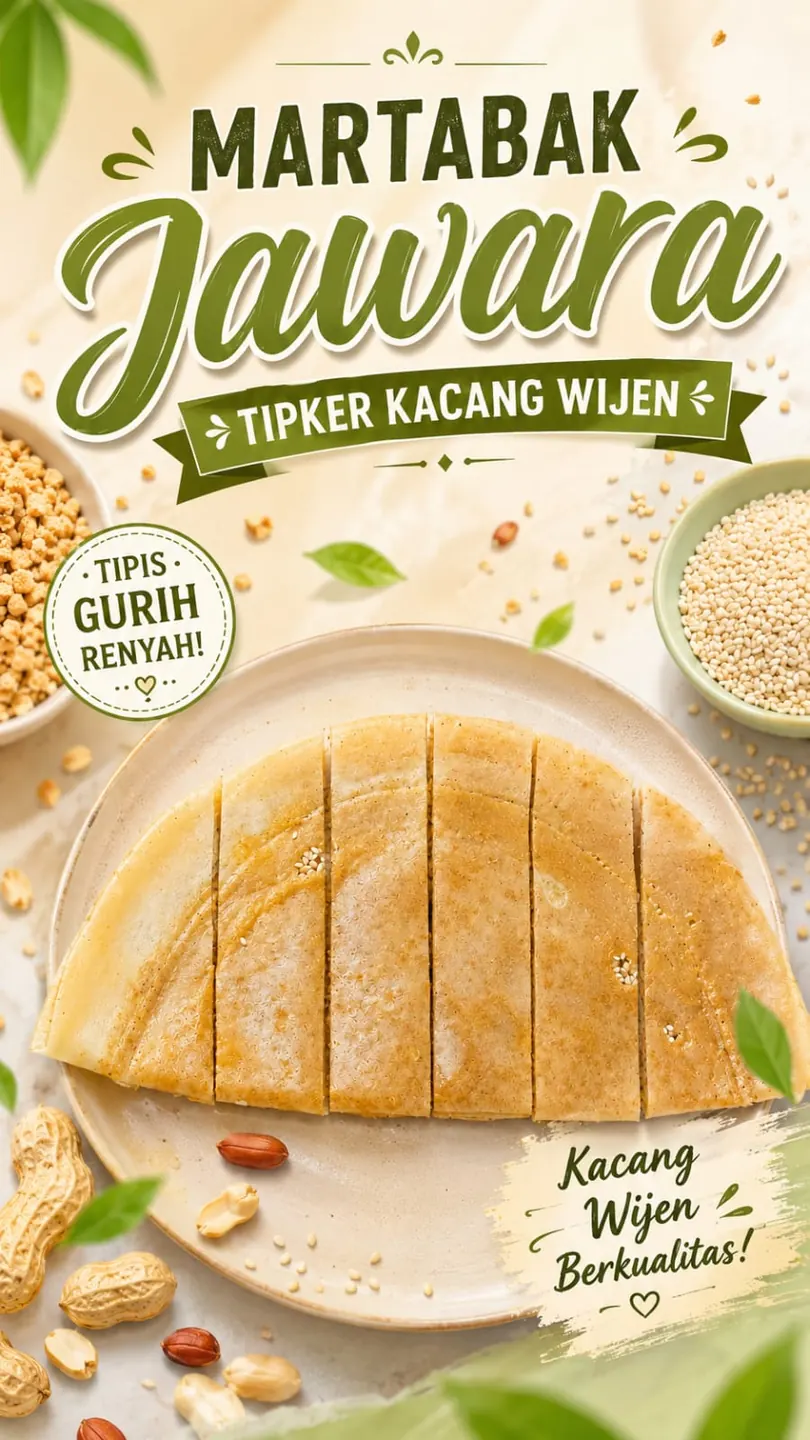 Martabak Tipker Kacang Wijen